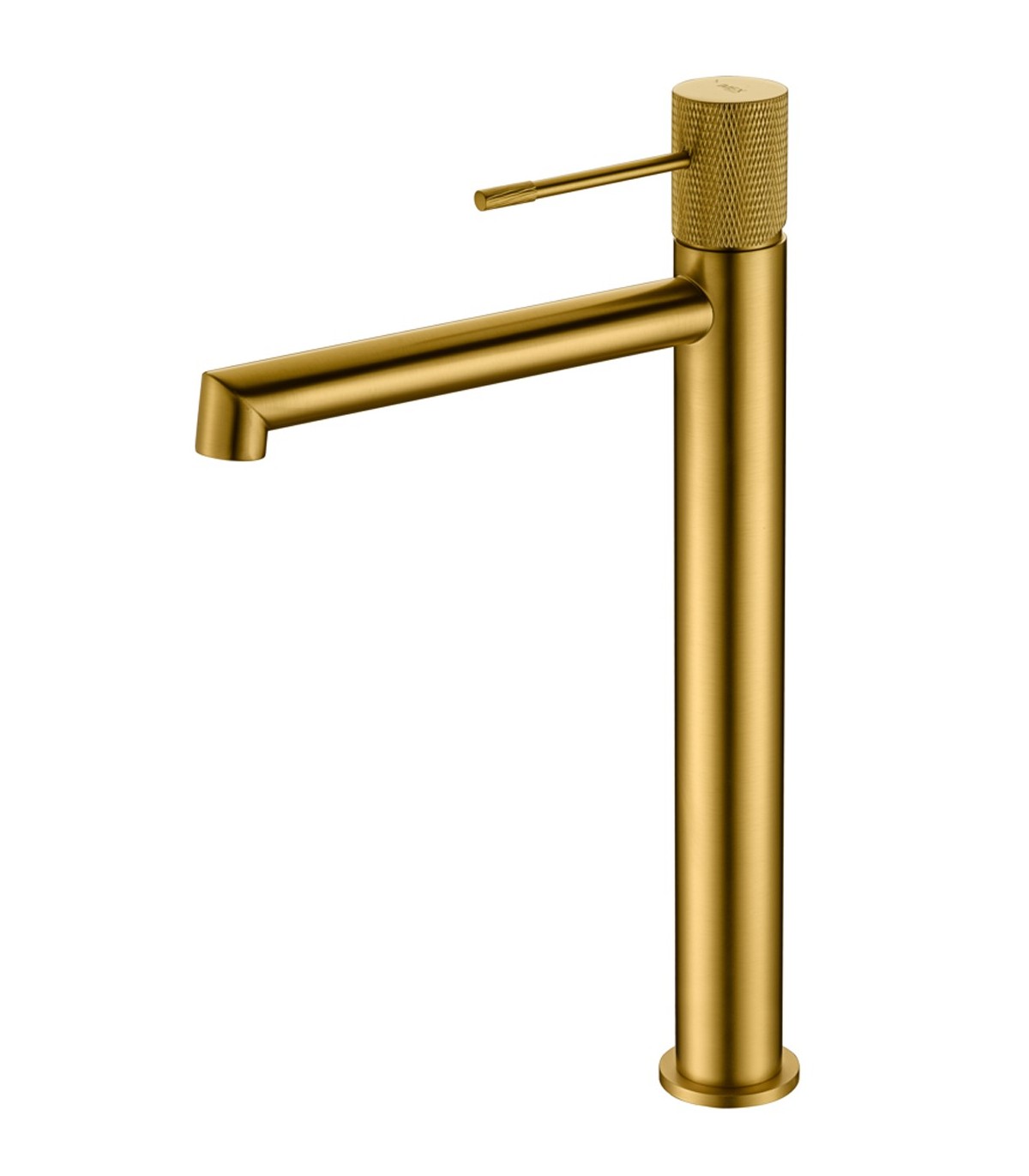 Grifo caño alto oro cepillado de lavabo sirio IO - Ref.3172OR